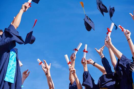Graduates celebrating
